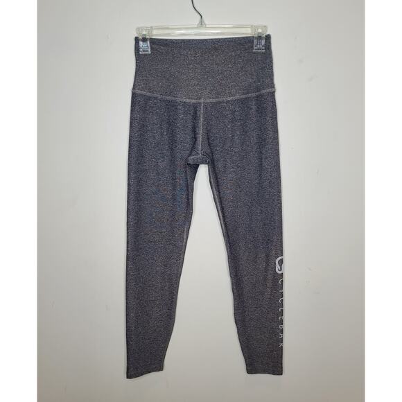 Cyclebar grey metallic athletic capri leggings - XS / small - Picture 2 of 4